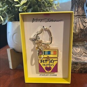 Betsey Johnson Multicolor Crayon Box Charm